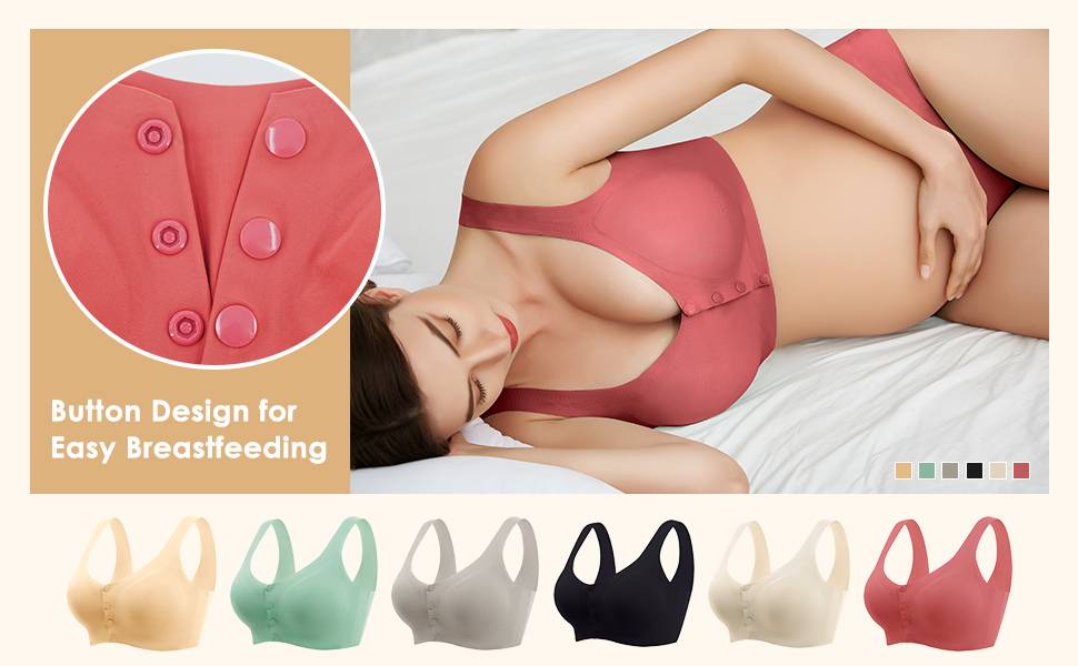 Best Breastfeeding Button Design Bra